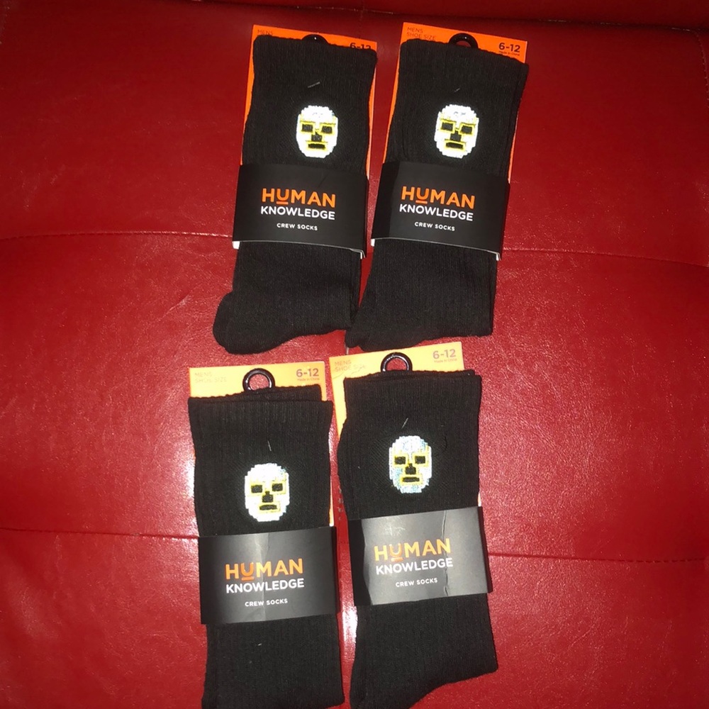 Brand new human knowledge socks